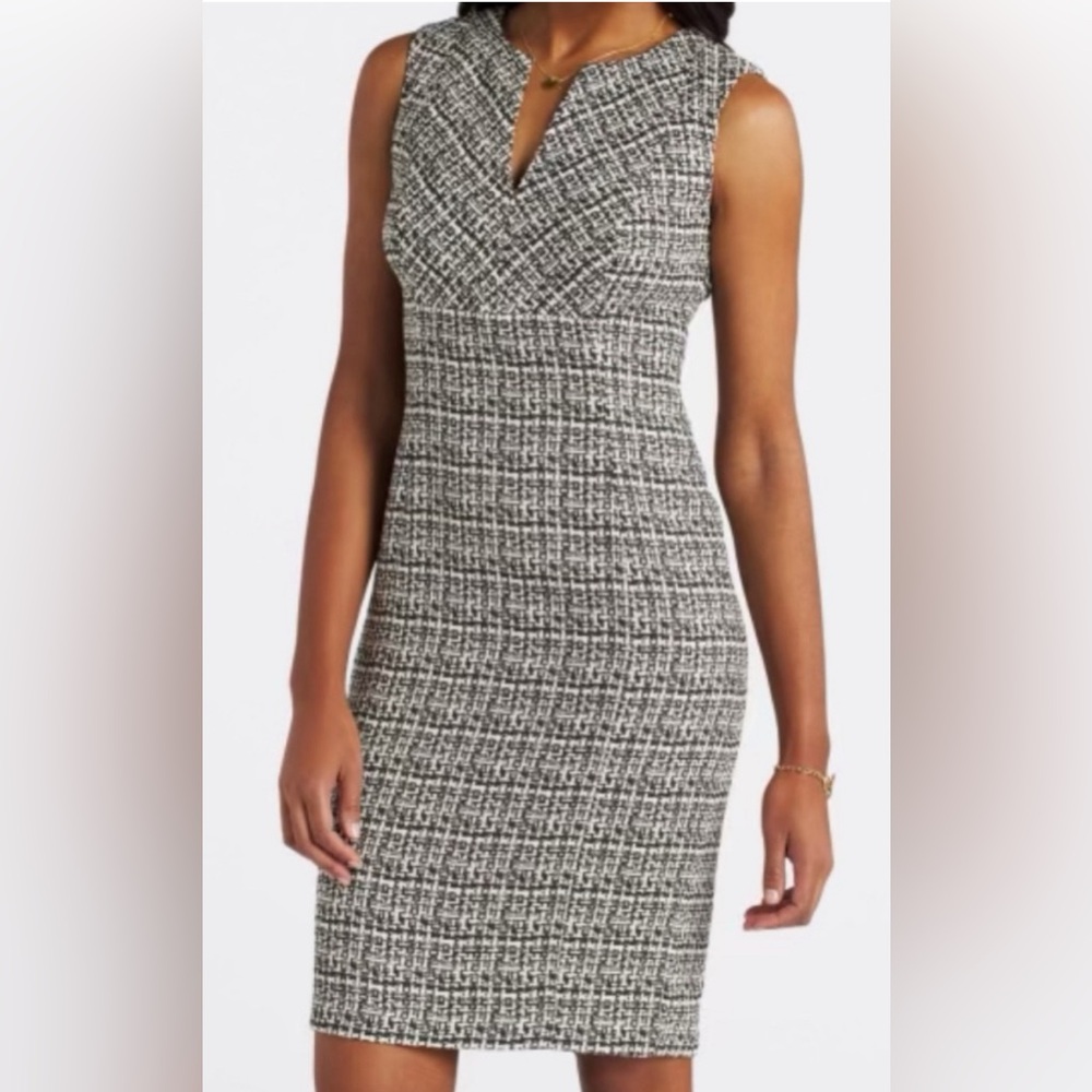Calvin Klein Marlow Fitted Knit Dress Size 2
